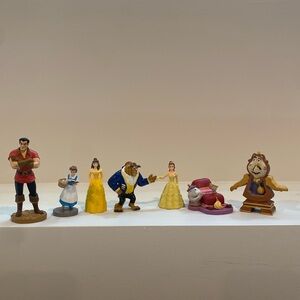 Set of 7 Disney Beauty & the Beast Figures      belle figure toy toys kids girls